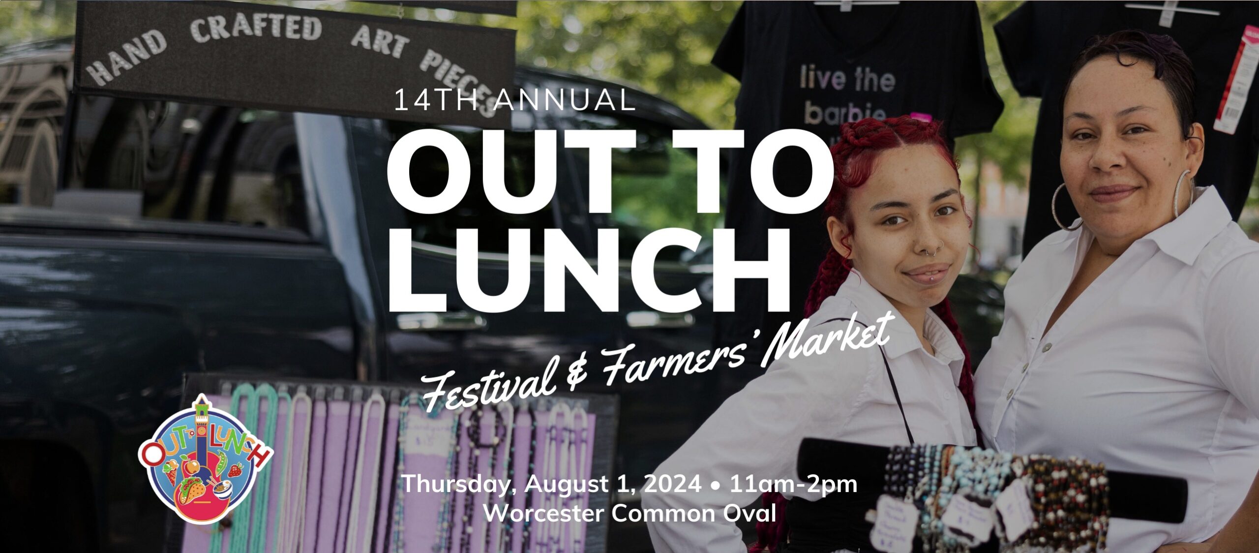 Out to Lunch Event in the Worcester Common on 8/1/24. CLW will have a table during this event.